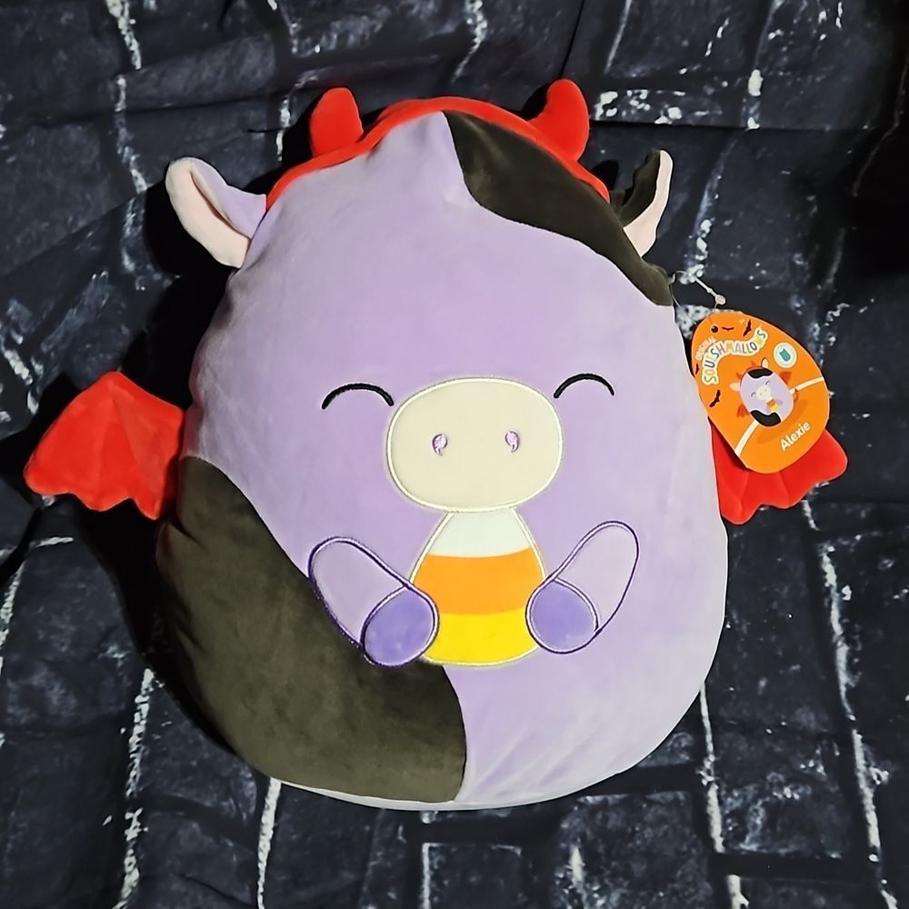 Squishmallows Alexie the Cow Halloween  First to Market  12 inches